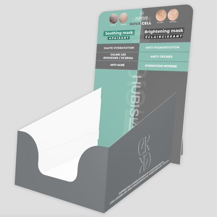 Présentoir pour Soothing mask + Brightening Mask - HubisLab