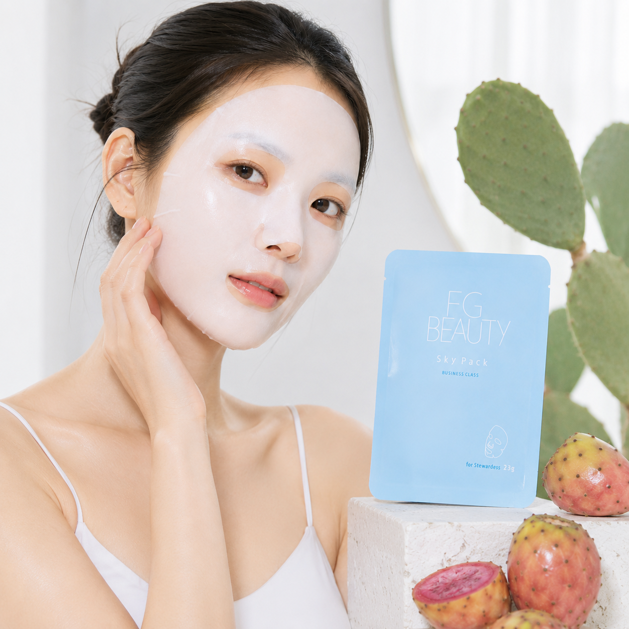 FG Beauty Cactus Mask pack busness class, Vagan 23g – Image 5