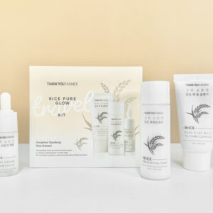 THANK YOU FARMER Rice Travel kit 3_Cleansing,toner,cream in ampoul